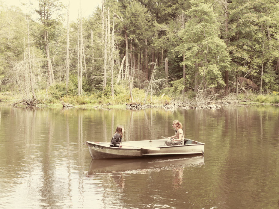 Boat Fishing on Pond
